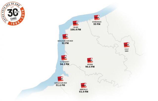 carte frequences radio 6 cote opale